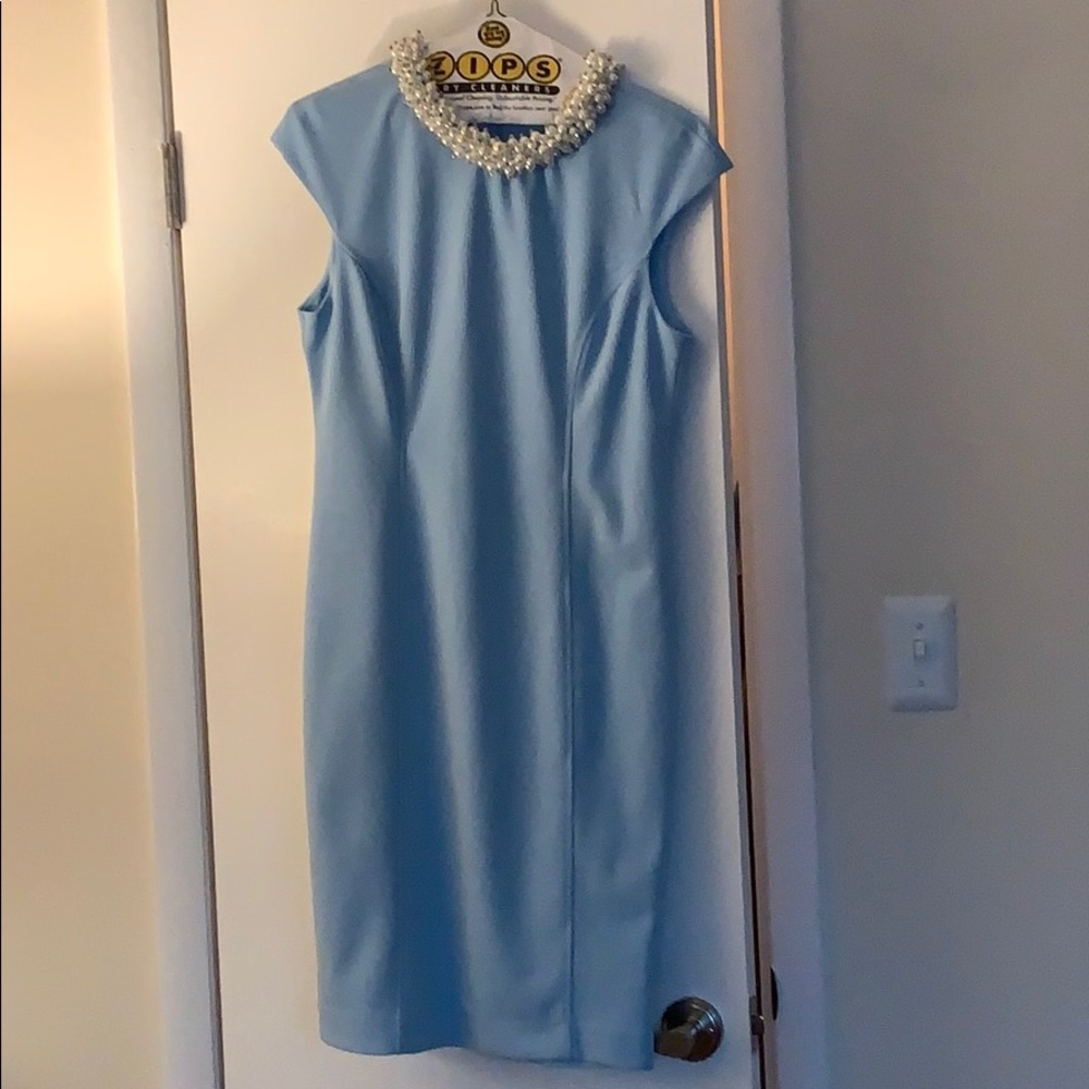 Baby blue dress